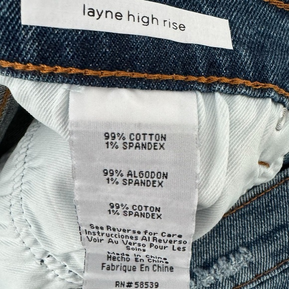 NWT STS BLUE STITCH FIX Layne Jean Shorts Raw Hem High Rise Women’s Sz 27/4 - Picture 6 of 8